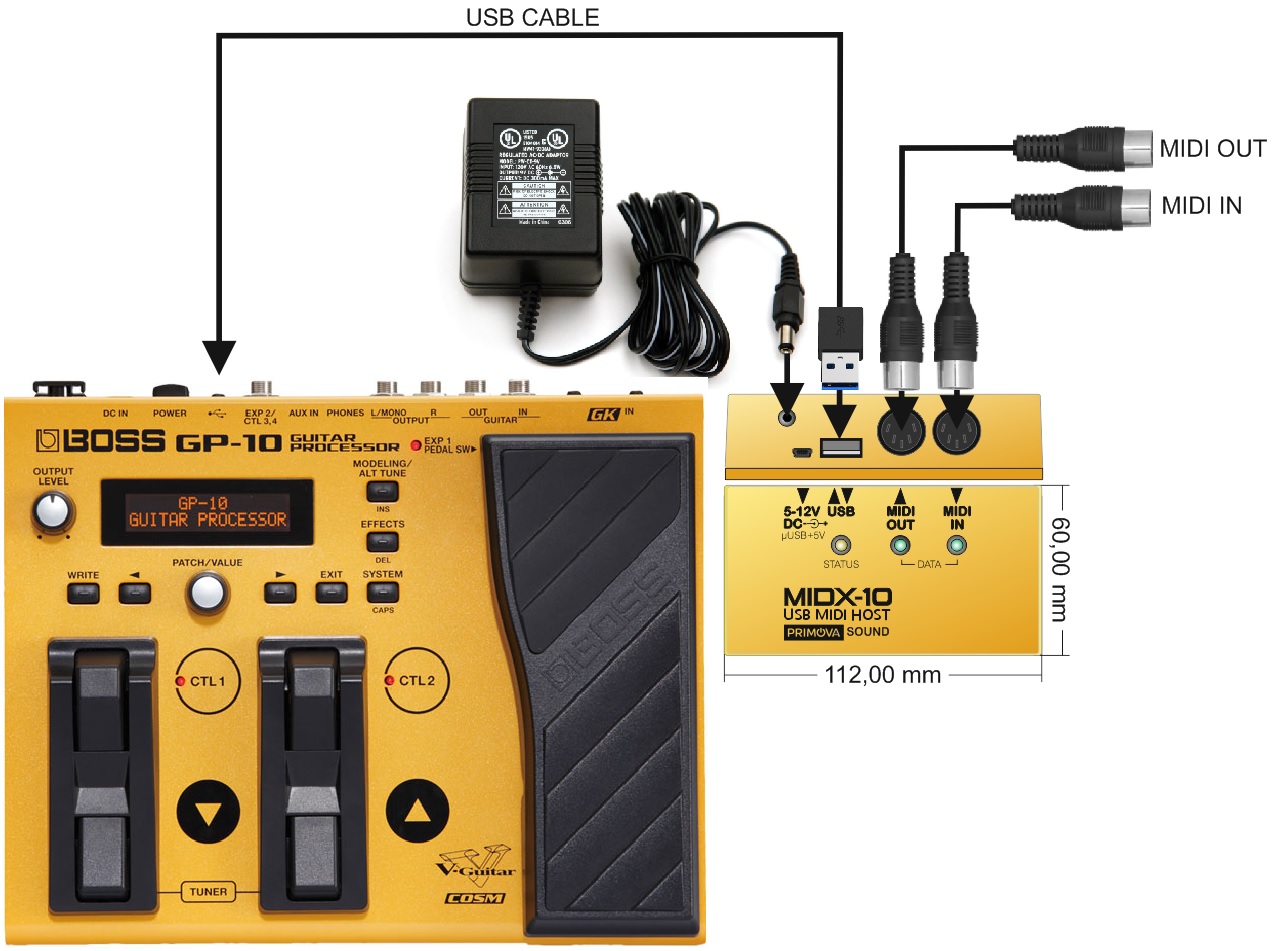 GP-10 - IS THE GP-10 Also a Midi to USB Interface?